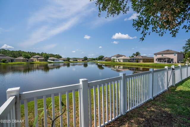 1748 Savannah Ln, Port Orange, FL 32128 - water view with nearby suburban area and fence