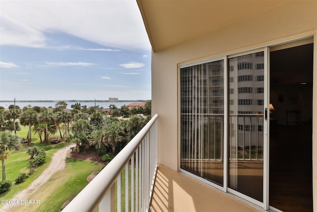 3 Oceans W Blvd Unit 5C4, Daytona Beach Shores, FL 32118 - balcony featuring a water view