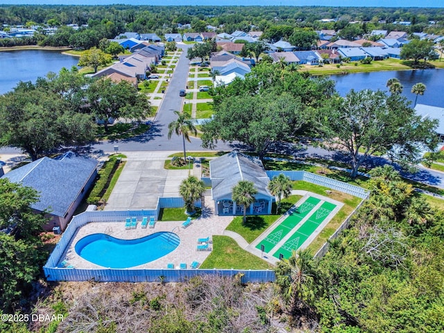 686 Middlebury Loop, New Smyrna Beach, FL 32168 - aerial view of residential area with a pool and a nearby body of water