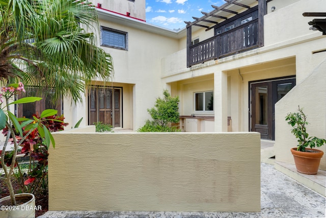 view of patio / terrace featuring a balcony