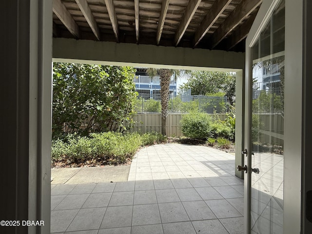 6361 Turtlemound Rd, New Smyrna Beach, FL 32169 - view of patio / terrace with fence