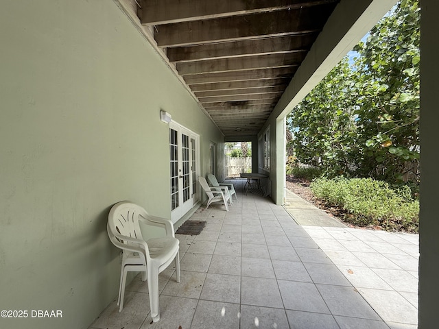 6361 Turtlemound Rd, New Smyrna Beach, FL 32169 - view of patio with french doors