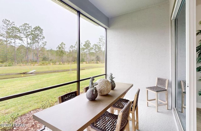 view of sunroom / solarium