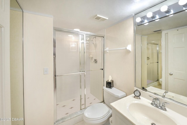 2545 S Atlantic Ave Unit 2107 2108, Daytona Beach Shores, FL 32118 - full bathroom with toilet, a shower stall, and vanity