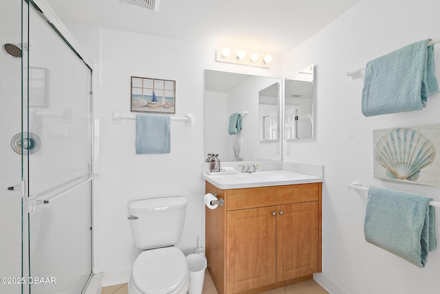 3315 S Atlantic Ave Unit 408, Daytona Beach Shores, FL 32118 - bathroom with vanity and a stall shower