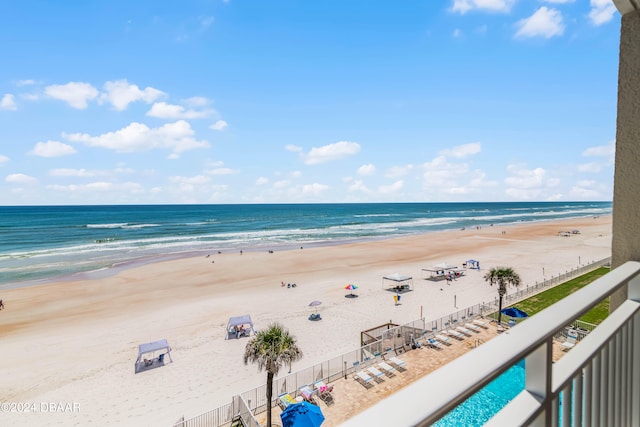 water view with a beach view