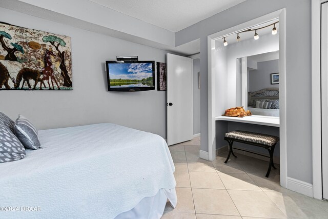 view of tiled bedroom