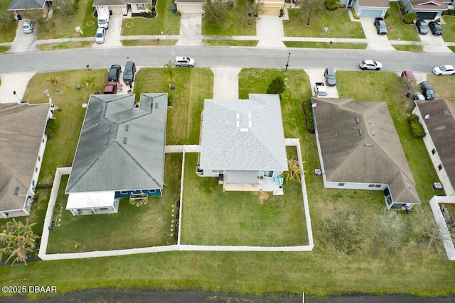 bird's eye view with a residential view