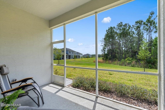 view of sunroom / solarium