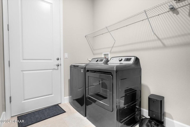 laundry area featuring separate washer and dryer