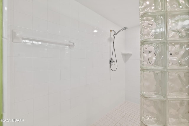 bathroom featuring a stall shower
