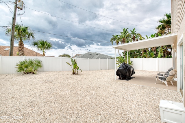 view of yard featuring a patio