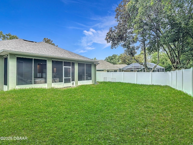 4225 Bristle Cone Way, Port Orange, FL 32129 - view of yard with a sunroom