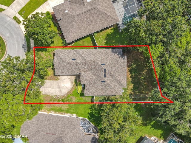 4225 Bristle Cone Way, Port Orange, FL 32129 - aerial view of property's location featuring property parcel outlined