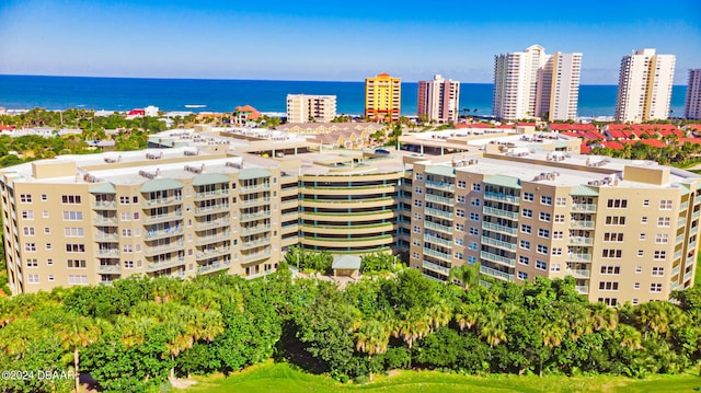 4 Oceans W Blvd Unit 507D, Daytona Beach Shores, FL 32118 - birds eye view of property with a water view