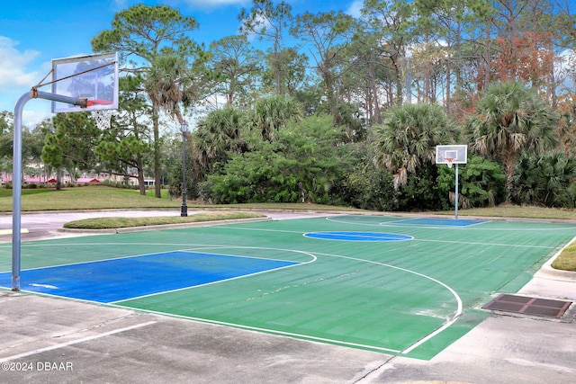 view of sport court