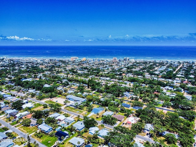 650 S Pine St, New Smyrna Beach, FL 32169 - birds eye view of property featuring a water view