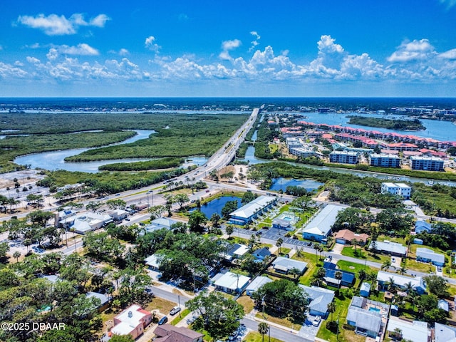 650 S Pine St, New Smyrna Beach, FL 32169 - drone / aerial view featuring a water view