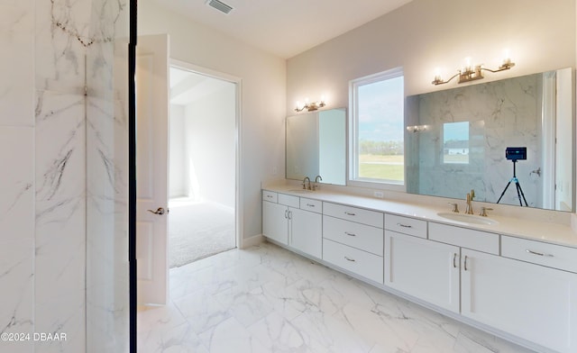 bathroom featuring vanity