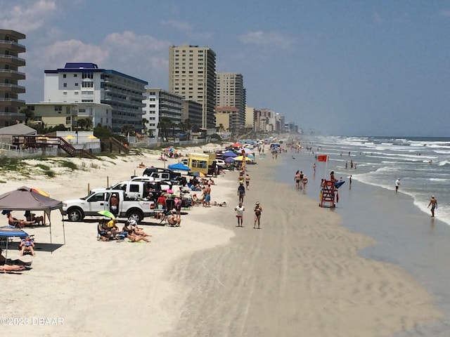 3501 S Atlantic Ave Unit 2050, Daytona Beach, FL 32118 - water view featuring local beach and nearby urban area
