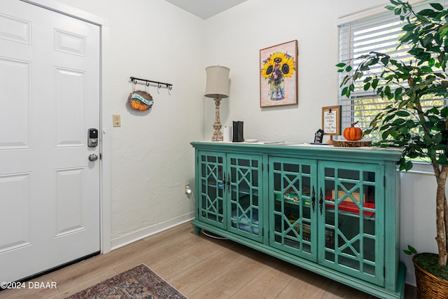 entryway featuring light hardwood / wood-style floors