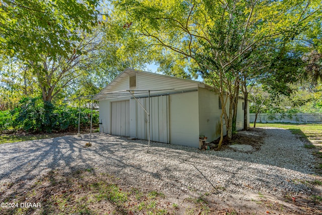 view of outbuilding