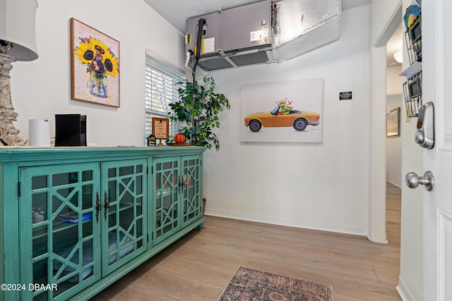 interior space with light wood-type flooring