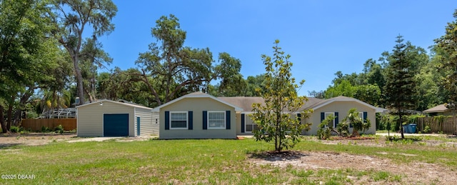 131 Lake Charles Rd, Deland, FL 32724 - ranch-style house with a detached garage and an outdoor structure