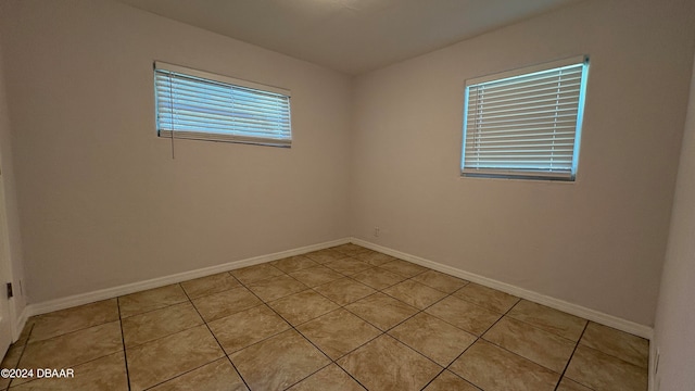 view of tiled empty room