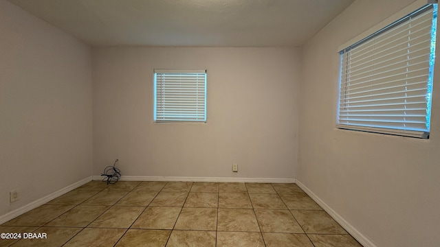 view of tiled empty room