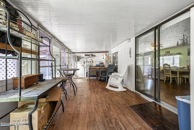 view of sunroom