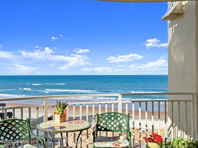 2403 S Atlantic Ave Unit 410, Daytona Beach, FL 32118 - balcony featuring view of water and beach