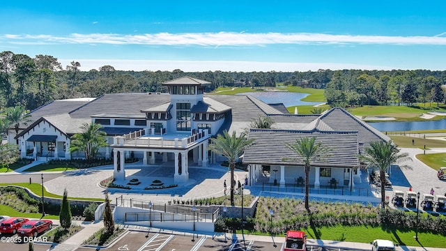 1453 Sunningdale Ln, Ormond Beach, FL 32174 - drone / aerial view featuring a water view and golf course view