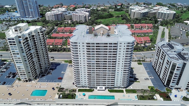 2937 S Atlantic Ave Unit 1108, Daytona Beach Shores, FL 32118 - view of urban area with a pool area and a large body of water