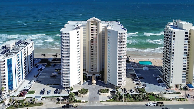 2937 S Atlantic Ave Unit 1108, Daytona Beach Shores, FL 32118 - drone / aerial view of unending shoreline and apartment complex / building