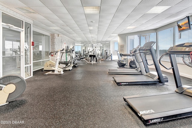 2937 S Atlantic Ave Unit 1108, Daytona Beach Shores, FL 32118 - workout area with healthy amount of natural light