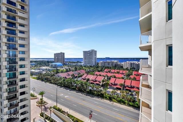 city view featuring a water view