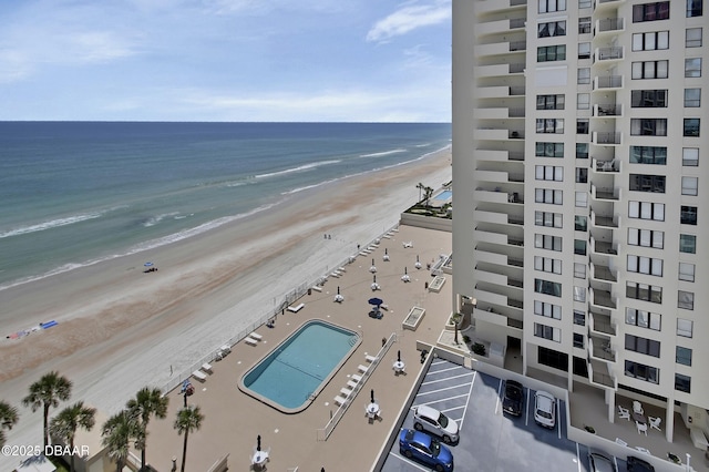 2937 S Atlantic Ave Unit 1108, Daytona Beach Shores, FL 32118 - water view featuring nearby beach