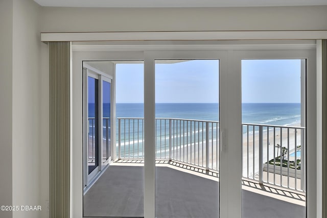 2937 S Atlantic Ave Unit 1108, Daytona Beach Shores, FL 32118 - balcony featuring view of water and beach