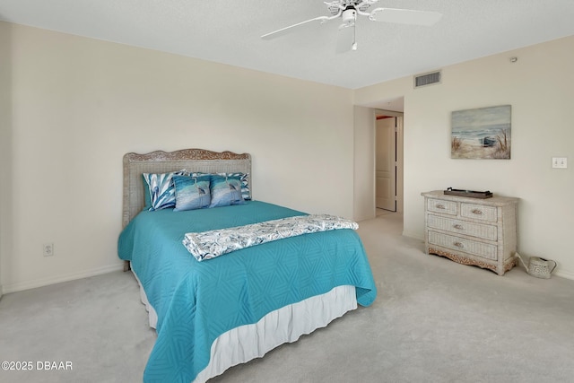 2937 S Atlantic Ave Unit 1108, Daytona Beach Shores, FL 32118 - bedroom featuring carpet floors, ceiling fan, and baseboards