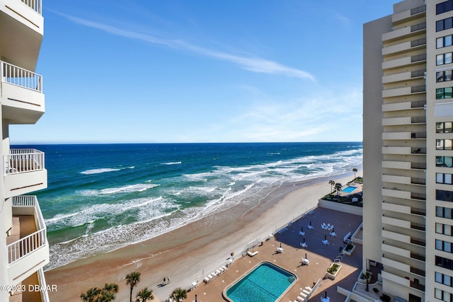 2937 S Atlantic Ave Unit 1108, Daytona Beach Shores, FL 32118 - water view featuring local beach