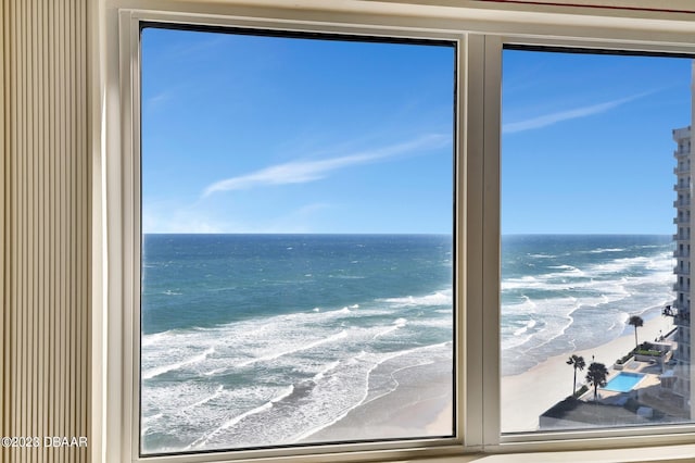 2937 S Atlantic Ave Unit 1108, Daytona Beach Shores, FL 32118 - water view with nearby beach