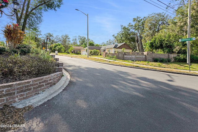 view of road