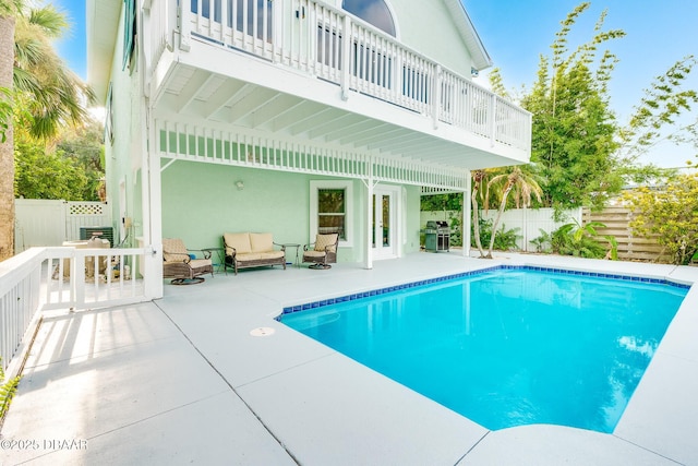 3110 John Anderson Dr, Ormond Beach, FL 32176 - view of swimming pool with a patio area