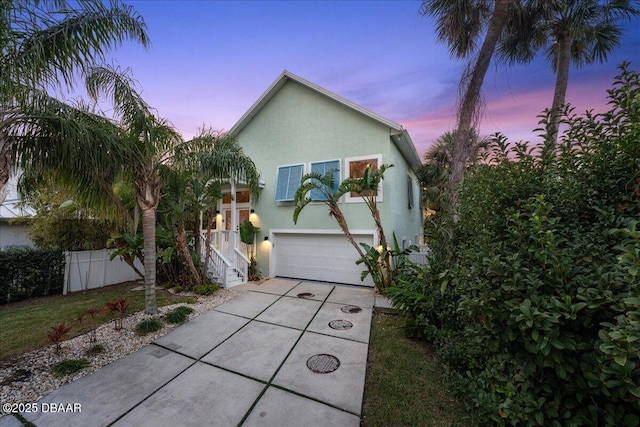 3110 John Anderson Dr, Ormond Beach, FL 32176 - view of front of home with a garage