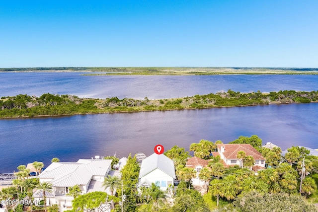 3110 John Anderson Dr, Ormond Beach, FL 32176 - birds eye view of property featuring a water view