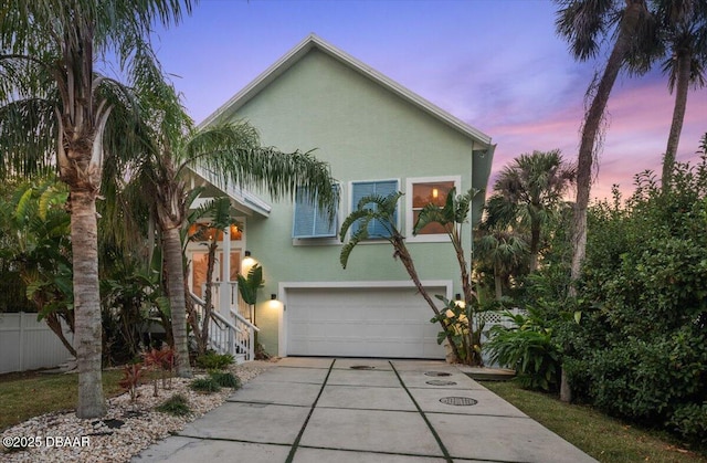 3110 John Anderson Dr, Ormond Beach, FL 32176 - view of front of home with a garage