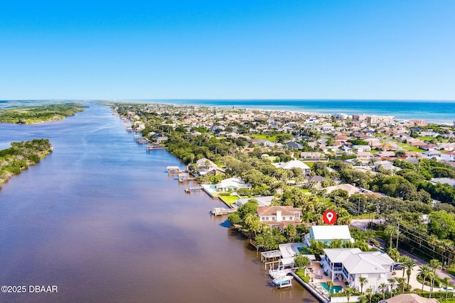 3110 John Anderson Dr, Ormond Beach, FL 32176 - aerial view with a water view