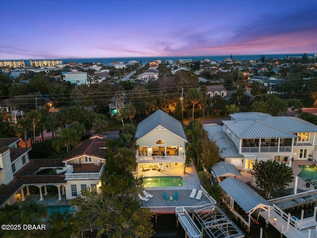 3110 John Anderson Dr, Ormond Beach, FL 32176 - view of aerial view at dusk