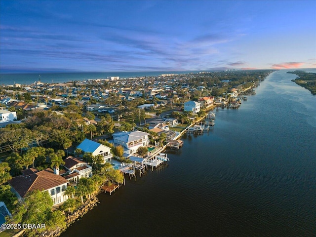 3110 John Anderson Dr, Ormond Beach, FL 32176 - drone / aerial view with a water view